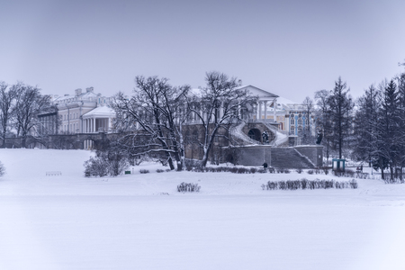Cameron Gallery in Catherine park in Tsarskoye Seloのeditorial素材