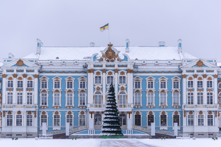 Catherine Park near the Catherine Palace. The Tsarskoye Selo is State Museum-Preserve. Located near Saint-Petersburg.のeditorial素材