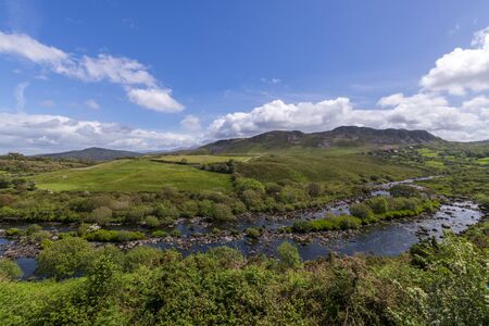 View of nature in county Kilkeehagh, Ring of Kerry, Irelandの写真素材