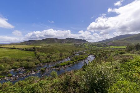 View of nature in county Kilkeehagh, Ring of Kerry, Irelandの写真素材