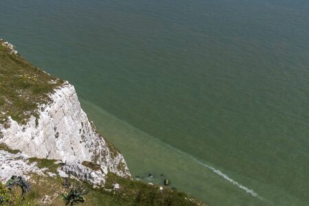 View at white cliffs of Dover, Great Britainの写真素材