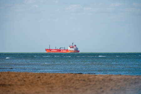 Oil Chemical tanker at sea - seal view