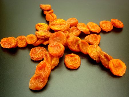 The big orange sweet fragrant honey apricotsの写真素材