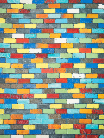 colourful brick background