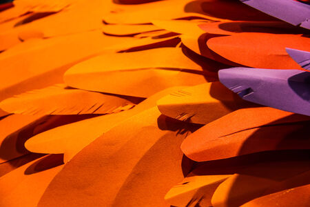 Orange paper backgroundの写真素材