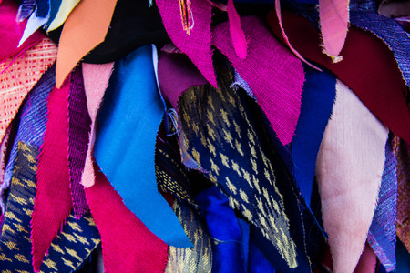 Abstract thai silk layer background