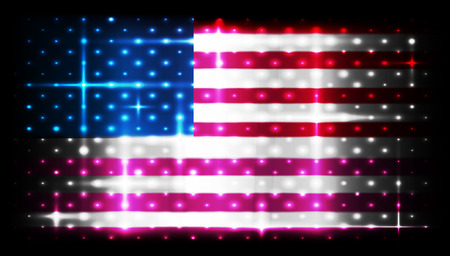 abstract usa flagのイラスト素材