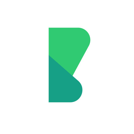 Letter B graphic logo trendy design, alphabet B abstract logo design.のイラスト素材