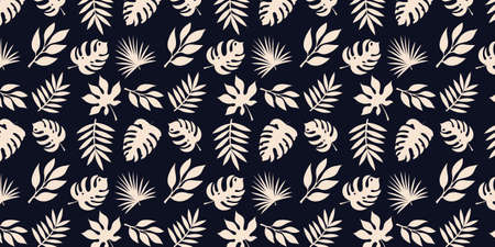 Leaf pattern trendy graphic repeat pattern Designのイラスト素材