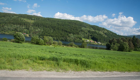 beautiful landscape in Norwayの写真素材