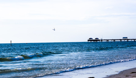 Seashore Over the Oceanの写真素材