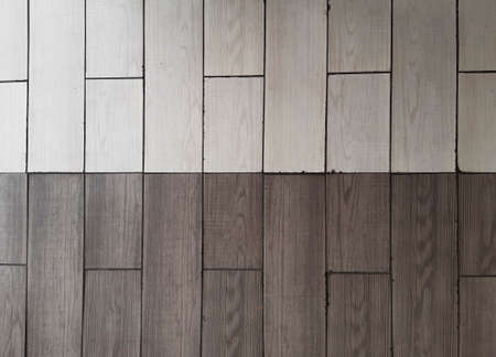 Background of vertical black and white rectangular floor tiles. Abstract Architecture detail....