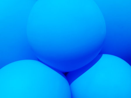 Blue balloons. Festive background. Colorful balloon texture. Beautiful and amazing colorful balloons.の写真素材