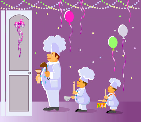 Three cooksのイラスト素材