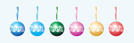 Christmas toys.  Vector illustration.のイラスト素材