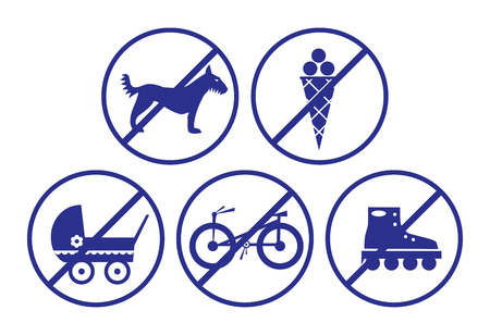 Collection of signs for shops. Vector illustration. のイラスト素材
