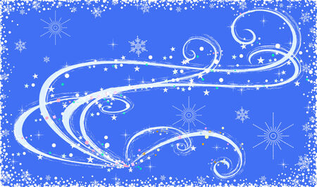 Christmas background with a snowflakes. Vector illustration.のイラスト素材