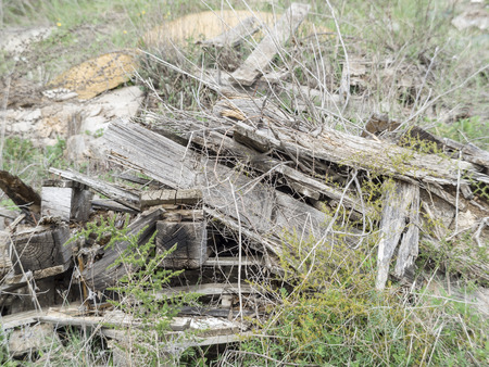 Environmental problem. Wastes which contaminate soils.の写真素材