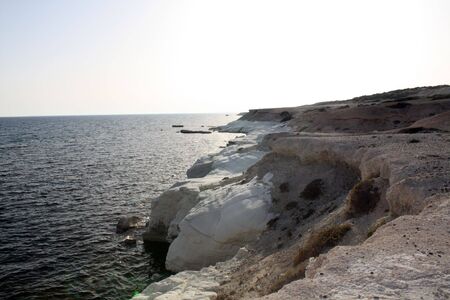 White stones at the sea.の写真素材