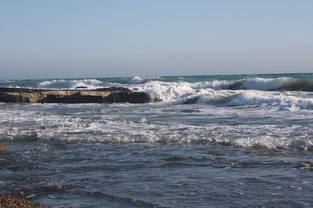 Wawes at the rocks.の写真素材