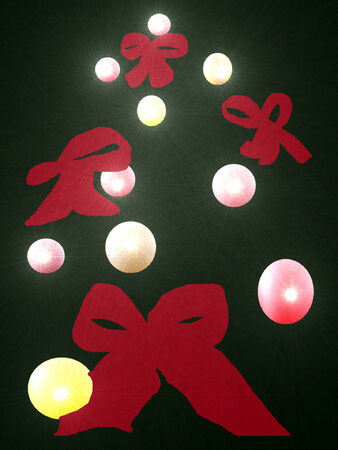 Christmas tree postcardのイラスト素材