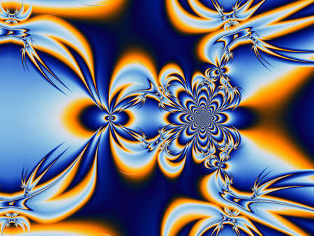 Computer generated fractal backgroundの写真素材
