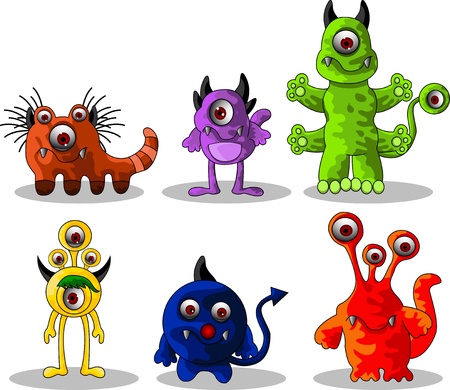 Monster cartoon のイラスト素材