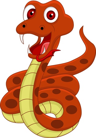 funny snakeのイラスト素材