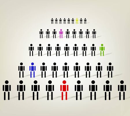 illustration of human diversityのイラスト素材