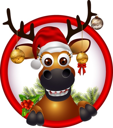 christmas deerのイラスト素材