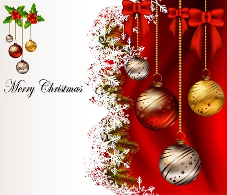 beauty christmas card backgroundのイラスト素材