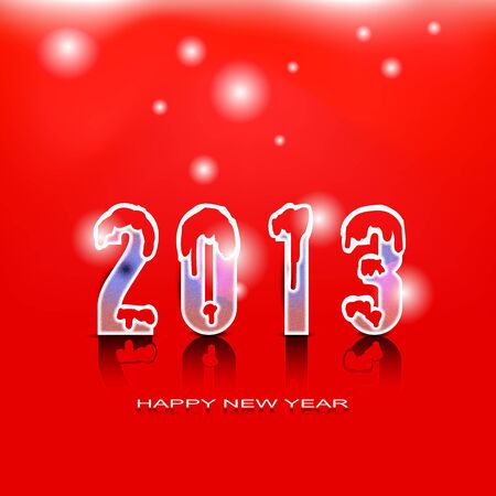 2013 Happy New Year greeting cardのイラスト素材