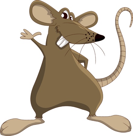 Cute cartoon mouseのイラスト素材