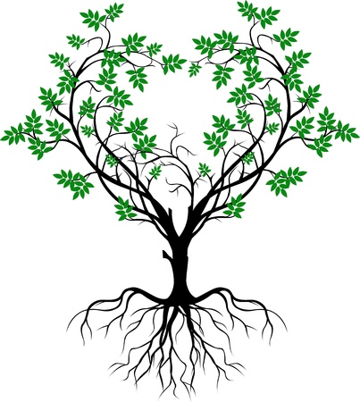 tree silhouette のイラスト素材