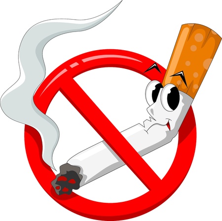 no smoking cartoonのイラスト素材