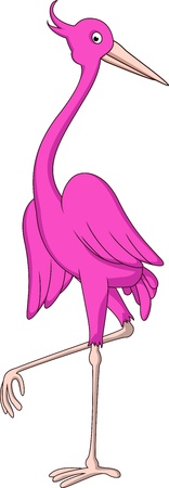 heron cartoonのイラスト素材