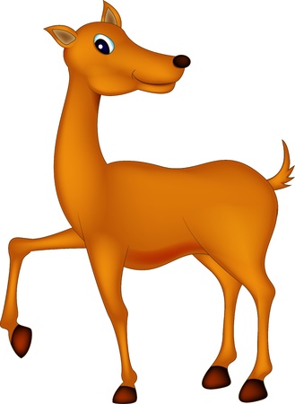 cute deer cartoonのイラスト素材