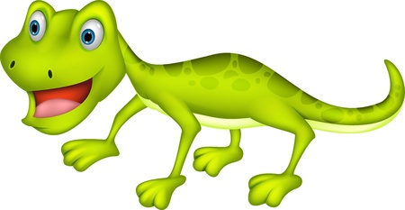 cute lizard cartoonのイラスト素材