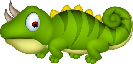 Chameleon cartoonのイラスト素材