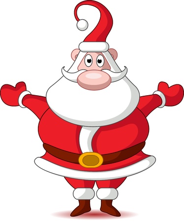 cute christmas santa clausのイラスト素材