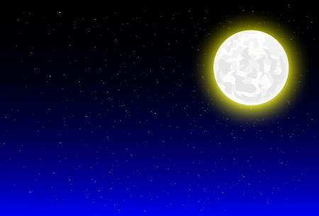 night background with moonlightのイラスト素材