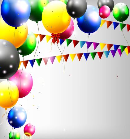 balloons decoration for you designのイラスト素材