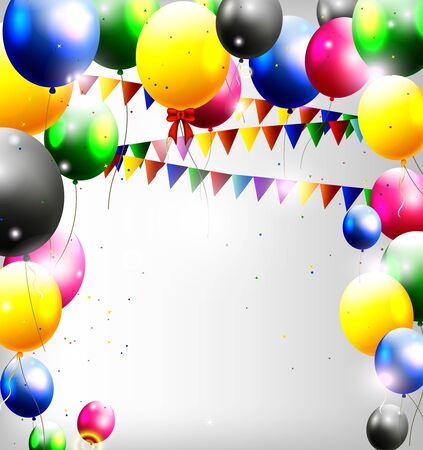 balloons decoration for you designのイラスト素材