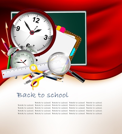 Modern Back to school backgroundのイラスト素材