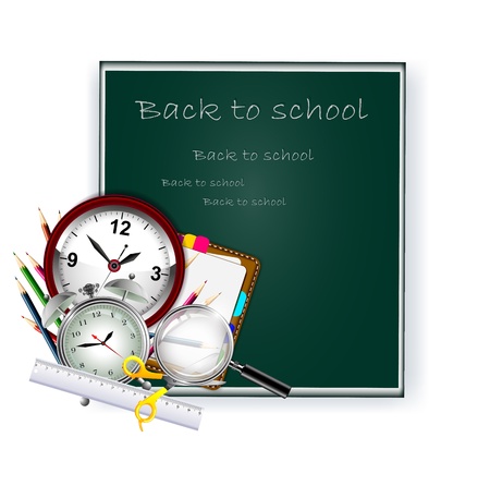 Modern Back to school backgroundのイラスト素材