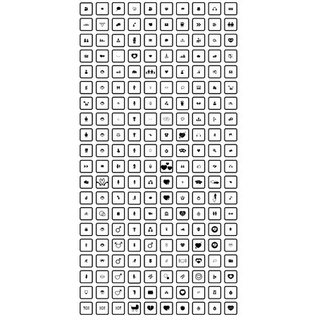 set of universal iconsのイラスト素材
