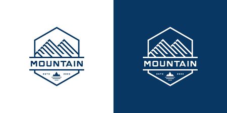 mountain marketing logo design inspirationのイラスト素材