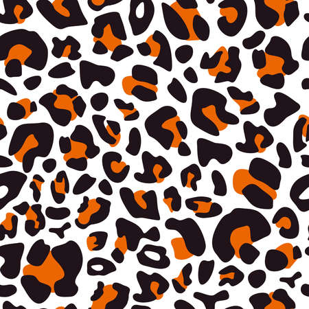 Animal leopard print seamless pattern, abstract spotted print, leopard or cheetah fur texture, wild...