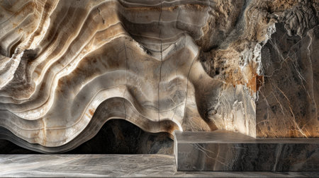 Macro photography of organic texture of minerals, background with closed up detailed natural stone or rock structure, AI generatedの素材