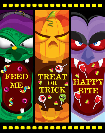 Halloween Bannerのイラスト素材